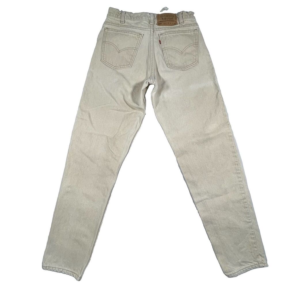 Vintage 1995 Levi’s 550 Orange Tab Relaxed Jeans 28x31 Beige USA